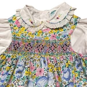 pink, blue, and yellow hues. 2 buttons  20”‎ L 10” Chest